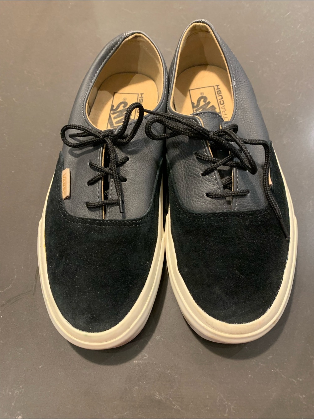 Vans Black Low-Top Lace-Up Sneakers